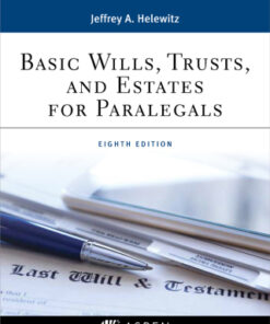 Basic Wills, Trusts, and Estates for Paralegals 8th Edition - Original PDF