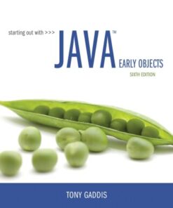 Starting Out with Java: Early Objects 6th Edition - Original PDF