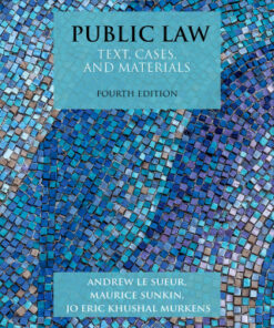 Public Law: Text, Cases, and Materials 4th Edition - Original PDF