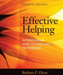 Effective Helping: Interviewing and Counseling Techniques 8th Edition - Original PDF