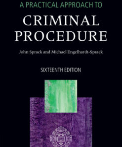 A Practical Approach to Criminal Procedure 16th Edition - Original PDF