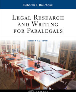 Legal Research and Writing for Paralegals 9th Edition - Original PDF