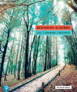 Beginning Algebra 13th Edition - Original PDF