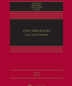 Civil Procedure: Cases and Problems 7th Edition - Original PDF