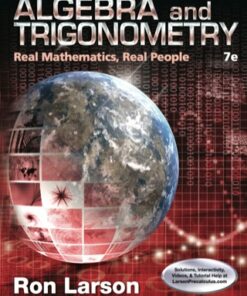 Algebra and Trigonometry: Real Mathematics, Real People 7th Edition - Original PDF