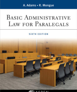 Basic Administrative Law for Paralegals 6th Edition - Original PDF