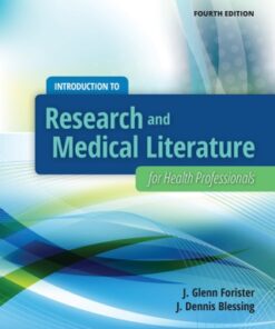 Introduction to Research and Medical Literature for Health Professionals 4th Edition - Original PDF