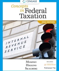 Concepts in Federal Taxation 2022 29th Edition - Original PDF