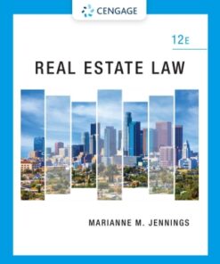 Real Estate Law 12th Edition 12e - Original PDF