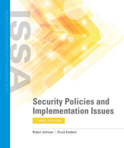Security Policies and Implementation Issues 3rd Edition - Original PDF