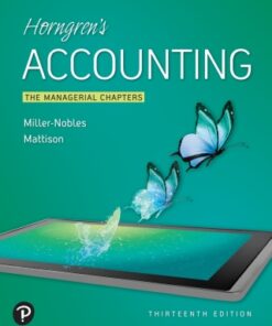 Horngren's Accounting, The Managerial Chapters 13th Edition - Original PDF