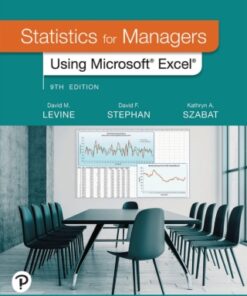 Statistics for Managers Using Microsoft Excel 9th Edition - Original PDF