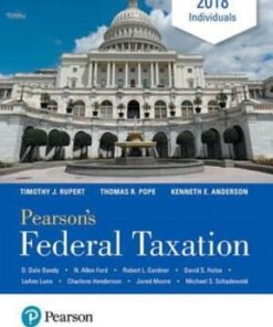 Pearson's Federal Taxation 2018 Individuals 31st edition - Original PDF