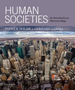 Human Societies: An Introduction to Macrosociology 12th Edition - Original PDF