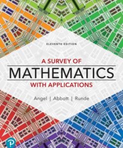 A Survey of Mathematics with Applications 11th Edition - Original PDF