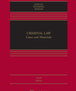 Criminal Law 9th Edition Cases and Materials - Original PDF