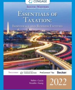 South-Western Federal Taxation 2022: Essentials of Taxation: Individuals and Business Entities 25th Edition - Original PDF