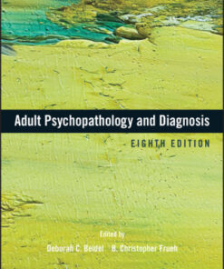 Adult Psychopathology and Diagnosis 8th Edition - Original PDF