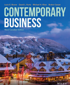 Contemporary Business, Canadian Edition 3rd Edition - Original PDF