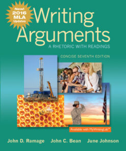 Writing Arguments: A Rhetoric with Readings (Concise Edition) 7th Edition - Original PDF