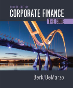Corporate Finance: The Core 4th Edition - Original PDF