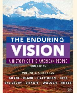 The Enduring Vision, Volume II: Since 1865 9th Edition - Original PDF