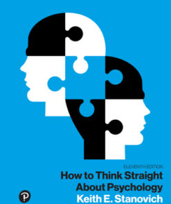 How to Think Straight About Psychology 11th Edition - Original PDF