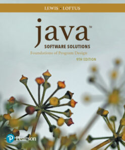 Java Software Solutions 9th Edition - Original PDF