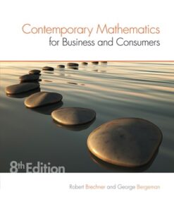 Contemporary Mathematics for Business & Consumers 8th Edition - Original PDF