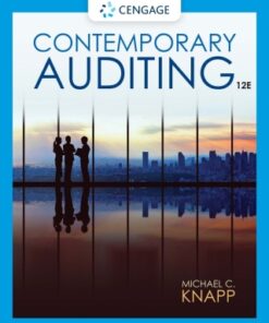 Contemporary Auditing 12th Edition 12e - Original PDF