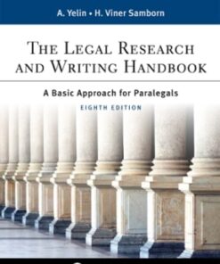 The Legal Research and Writing Handbook: A Basic Approach for Paralegals 8th edition - Original PDF