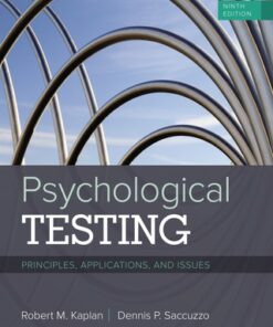 Psychological Testing: Principles, Applications, and Issues 9th Edition - Original PDF