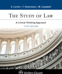 The Study of Law: A Critical Thinking Approach 5th Edition - Original PDF