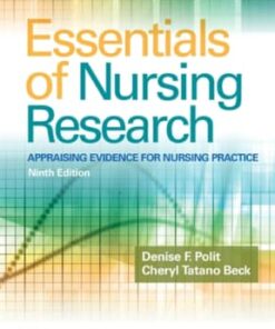 Essentials of Nursing Research: Appraising Evidence for Nursing Practice 9th edition - Original PDF