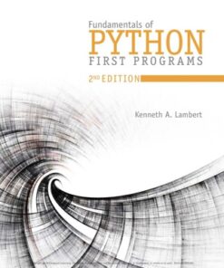 Fundamentals of Python: First Programs 2nd Edition - Original PDF