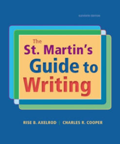 The St. Martin's Guide to Writing 11th edition - Original PDF