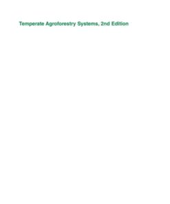 Temperate Agroforestry Systems 2nd Edition - Original PDF