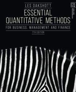 Essential Quantitative Methods: For Business, Management and Finance 7th Edition - Original PDF