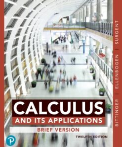 Calculus And Its Applications, Brief Version 12th Edition - Original PDF