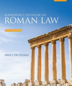 Borkowski's Textbook on Roman Law 6th Edition - Original PDF