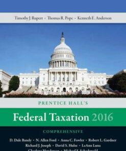 Pearson's Federal Taxation 2016 Comprehensive 29th Edition - Original PDF