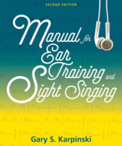 Manual for Ear Training and Sight Singing 2nd edition - Original PDF
