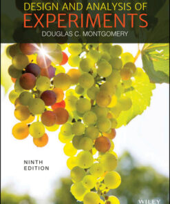Design and Analysis of Experiments 9th Edition - Original PDF