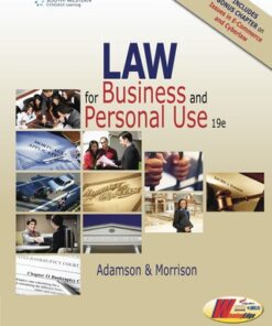 Law for Business and Personal Use, Copyright Update, Student Edition 19th Edition - Original PDF