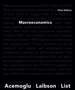 Macroeconomics 3rd Edition - Original PDF