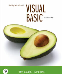 Starting Out With Visual Basic 8th Edition - Original PDF