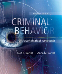 Criminal Behavior: A Psychological Approach 11th Edition - Original PDF