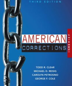 American Corrections in Brief 3rd Edition - Original PDF
