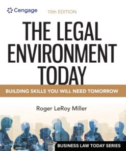 The Legal Environment Today 10th Edition 10e - Original PDF