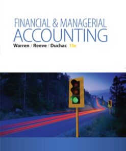 Financial & Managerial Accounting 13th Edition - Original PDF